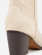 vices Botine Bej Stil Cowboy pe Toc Gros Velfedi