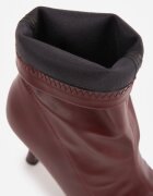 vices Botine Bordeaux Elastice cu Toc Clepsidră Noraye