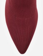 vices Botine Bordeaux pe toc geometric cu carâmb tip șosetă Falunelle