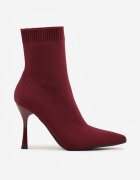 vices Botine Bordo cu toc cui cu carâmb elastic Nallafia