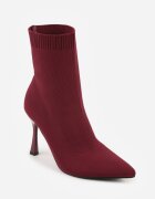 vices Botine Bordo cu toc cui cu carâmb elastic Nallafia