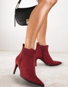vices Botine Bordo cu toc cui în stil clasic cu inserție elastică Vittania