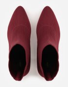 vices Botine Bordo cu toc stâlp cu formă geometrică și cu carâmb elastic Falessea