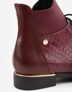 vices Botine Bordo în stil Ghete cu motiv Piele de crocodil Alirriva
