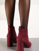 vices Botine Casual Bordeaux pe toc gros căptușite Ittarelle