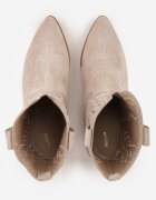 vices Botine Cowboy Bej deschis cu toc gros Decorate cu broderie Nelithen