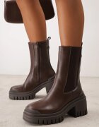 vices Botine cu talpă joasă (tip chelsea) pe talpă chunky și toc gros cu profil Artsaka Maro