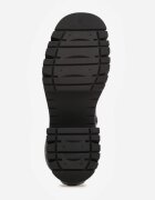 vices Botine cu toc gros și platformă în stil grunge cu imprimeu Piemena Negre