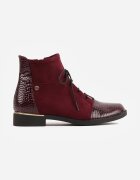 vices Botine Ghete Bordo decorate cu elemente lăcuite Afridde