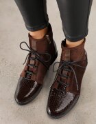 vices Botine Ghete Maro Decorate Cu Elemente Lăcuite Afridde