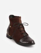 vices Botine Ghete Maro Decorate Cu Elemente Lăcuite Afridde