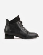 vices Botine Ghete Negre Decorate Cu Cusături Vamine