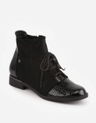 vices Botine Ghete Negre decorate cu elemente lăcuite Afridde