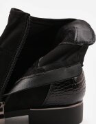 vices Botine Ghete Negre decorate cu elemente lăcuite Afridde