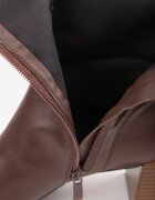 vices Botine maro cu toc conic cu carâmb elastic Giolaria