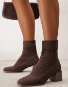 vices Botine Maro cu Toc Conic cu Carâmb Elastic Lerinana