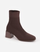 vices Botine Maro cu Toc Conic cu Carâmb Elastic Lerinana