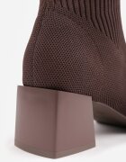 vices Botine Maro cu Toc Conic cu Carâmb Elastic Lerinana