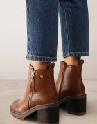 vices Botine Maro cu Toc cu Fermoar Decorativ Leriene