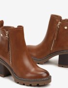 vices Botine Maro cu Toc cu Fermoar Decorativ Leriene