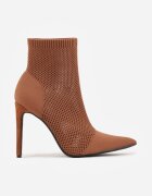 vices Botine Maro cu toc cui cu carâmb tricotat elastic Dedanna