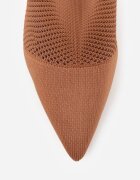 vices Botine Maro cu toc cui cu carâmb tricotat elastic Dedanna