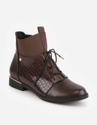 vices Botine Maro tip Ghete cu model Piele de crocodil Alirriva