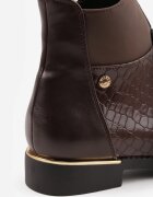 vices Botine Maro tip Ghete cu model Piele de crocodil Alirriva