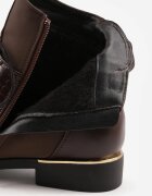 vices Botine Maro tip Ghete cu model Piele de crocodil Alirriva