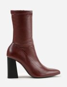 vices Botine mulate bordou cu toc gros Nevitte