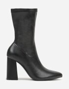 vices Botine Negre Aderente cu Toc Gros Nevitte