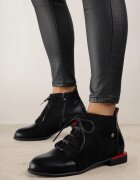 vices Botine Negre cu carâmb șiretuit Uzvila
