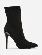 vices Botine Negre cu carâmb tip șosetă pe toc stiletto Brattalie