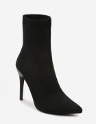 vices Botine Negre cu carâmb tip șosetă pe toc stiletto Brattalie