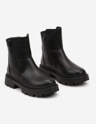 vices Botine Negre cu Platformă cu Fermoar Decorativ lateral Tarienne