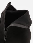 vices Botine Negre cu toc bloc decorate cu cusături Ariske