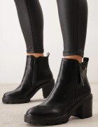 vices Botine Negre cu toc cu fermoar decorativ Leriene