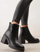 vices Botine Negre cu toc cu fermoar decorativ Leriene