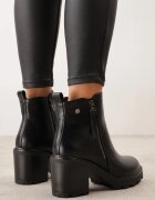 vices Botine Negre cu toc cu fermoar decorativ Leriene