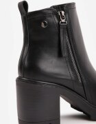 vices Botine Negre cu toc cu fermoar decorativ Leriene