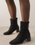 vices Botine Negre cu toc gros cu vârful pătrat Jozelinetta