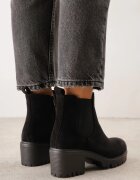 vices Botine Negre cu toc gros Ruiha