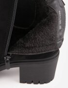vices Botine Negre cu toc gros Ruiha