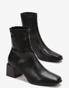 vices Botine Negre cu toc gros scund Sileurie