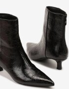 vices Botine Negre cu toc pisicuță Decorate cu imprimeu în relief Zaidora