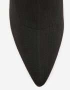 vices Botine Negre cu toc stiletto cu bijuterii cu tijă tip șosetă și vârf ascuțit Tififre