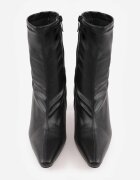 vices Botine Negre cu Toc Stiletto cu Carâmb Aderent Adonella