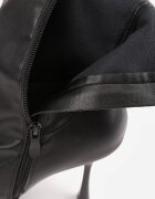 vices Botine Negre cu Toc Stiletto cu Carâmb Aderent Adonella