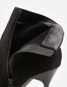 vices Botine Negre cu Toc Stiletto în Stil Clasic Tikolisse