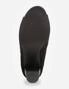 vices Botine Negre Decupate cu toc gros Nimisa